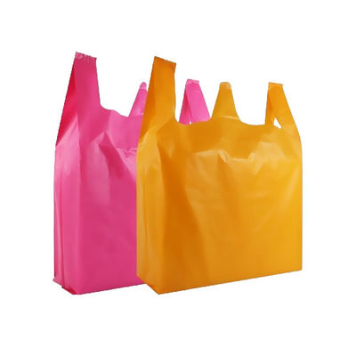 Qualität  30μm Heavy Duty Plastic Vest Carrier Bags LDPE For Restaurants usine