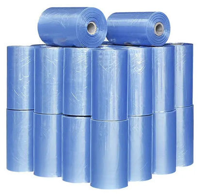 19 Mikrometer klares PVC-Schrumpffilmbedruckung Rollen mitten gefaltet Niedertemperatur schrumpfen