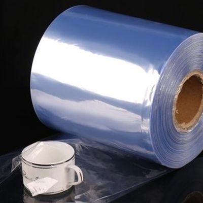 Durchsichtige thermische PVC-Schrumpffolie mit Zentrumgefalteter PVC-Schrumpffolie