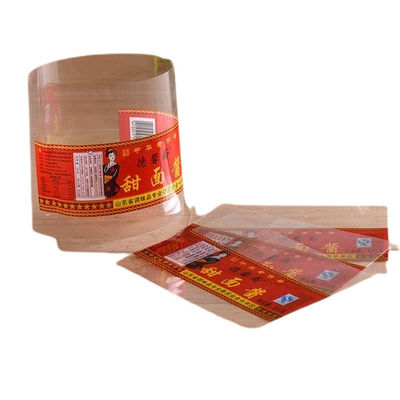 Feuchtigkeitsdichte Flasche Schrumpfpackung Hülsen PETG OPS PVC PLA Schrumpfetiketten
