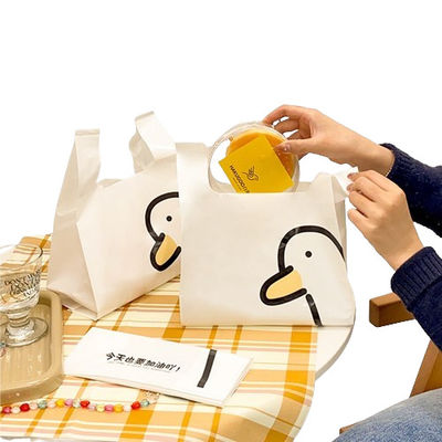 30 Mikron Plastikweste Tragetaschen PE Weiß Plastik T-Shirt Taschen