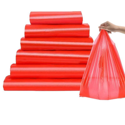 Mittelgroße, wiederverwendbare Plastikwesten, Transporttüten, HDPE, LDPE-T-Shirttüten in Farbe