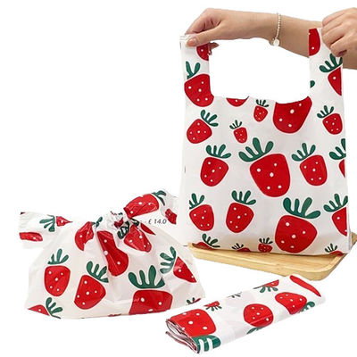Druckte Lebensmittel-Plastikwesten-Taschen 13x19x23 für Lebensmittel