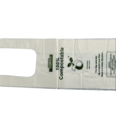 Wiederverwendbare Kunststoff-Biodegradable Einkaufstaschen für Lebensmittel Weiß Grün Farbe